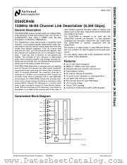 DS90CR486VS datasheet pdf National Semiconductor