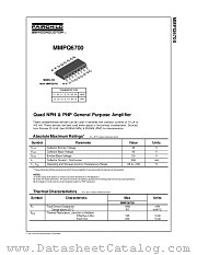 MMPQ6700_NL datasheet pdf Fairchild Semiconductor