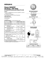 NTP52N10G datasheet pdf ON Semiconductor