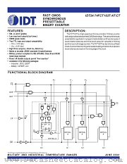 IDT54FCT163CTLB datasheet pdf IDT