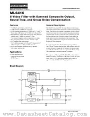 ML6416CS datasheet pdf Fairchild Semiconductor