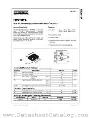 FDS6912A_NL datasheet pdf Fairchild Semiconductor