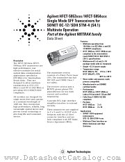 HFCT-5954TG datasheet pdf Agilent (Hewlett-Packard)