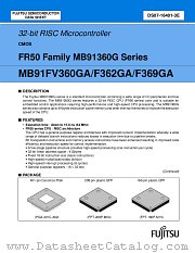 MB91F369GA datasheet pdf Fujitsu Microelectronics