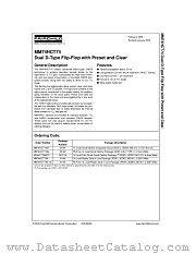 MM74HCT74MTCX datasheet pdf Fairchild Semiconductor