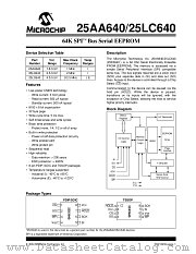 25LC640 datasheet pdf Microchip