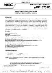 UPD16732D datasheet pdf NEC