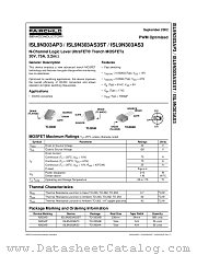 ISL9N303AP3_NL datasheet pdf Fairchild Semiconductor