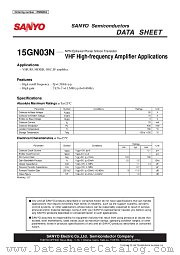 15GN03N datasheet pdf SANYO