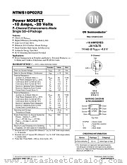 NTMS10P02 datasheet pdf ON Semiconductor