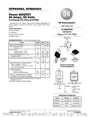 NTB85N03 datasheet pdf ON Semiconductor