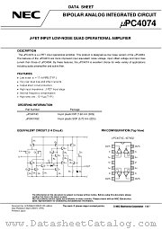 UPC4074G2-T1 datasheet pdf NEC