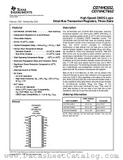 CD74HC652EN datasheet pdf Texas Instruments