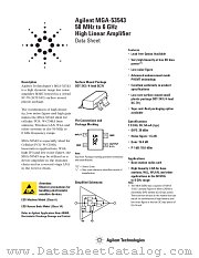 MGA-53543 datasheet pdf Agilent (Hewlett-Packard)