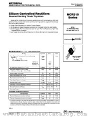 MCR310-010 datasheet pdf ON Semiconductor