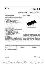 VNQ600P-E datasheet pdf ST Microelectronics