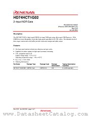HD74HCT1G02 datasheet pdf Renesas