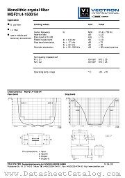 MQF21.4-1500/54 datasheet pdf Vectron