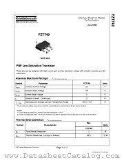 FZT749_NL datasheet pdf Fairchild Semiconductor