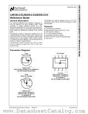 LM336BZ-2.5 datasheet pdf National Semiconductor