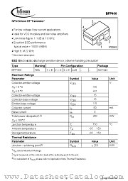 BFP460 datasheet pdf Infineon