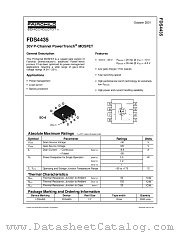 FDS4435_NL datasheet pdf Fairchild Semiconductor