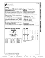 DS485MX datasheet pdf National Semiconductor