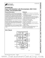 SCAN921821TSM datasheet pdf National Semiconductor