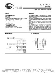 CY2DP814SI datasheet pdf Cypress