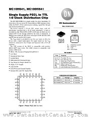 MC10H641FNR2 datasheet pdf ON Semiconductor