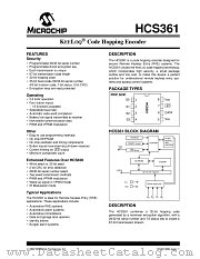 HCS361/P datasheet pdf Microchip