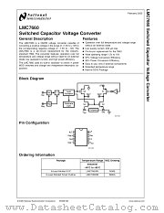 LMC7660IN datasheet pdf National Semiconductor