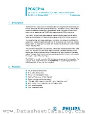PCKEP14PW datasheet pdf Philips