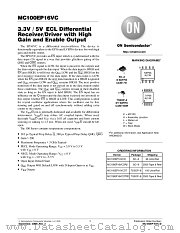 MC100EP16VCD datasheet pdf ON Semiconductor