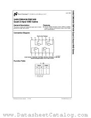 DM5408W/883 datasheet pdf National Semiconductor