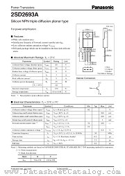 2SD2693A datasheet pdf Panasonic