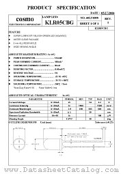 KLR05CBG datasheet pdf Cosmo Electronics