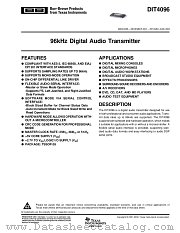 DIT4096IPWRG4 datasheet pdf Texas Instruments