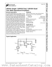 LMV932MAX datasheet pdf National Semiconductor