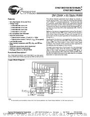 CY62138CV25LL-55BAI datasheet pdf Cypress