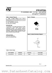 STB16PF06LT4 datasheet pdf ST Microelectronics
