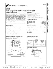 LM66CIM-RLSKB datasheet pdf National Semiconductor