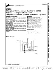 LP2983IM5X-1.0 datasheet pdf National Semiconductor