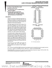 5962-8994501KA datasheet pdf Texas Instruments