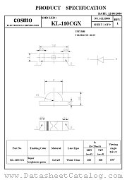 KL110CGX datasheet pdf Cosmo Electronics
