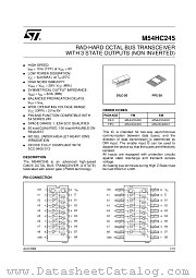 M54HC245 datasheet pdf ST Microelectronics