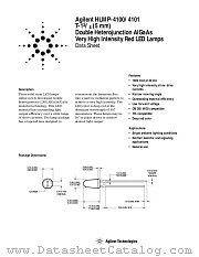 HLMP-4101-ST000 datasheet pdf Agilent (Hewlett-Packard)