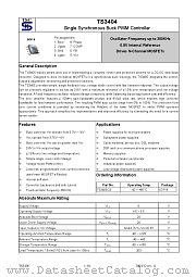 TS3405CS datasheet pdf Taiwan Semiconductor