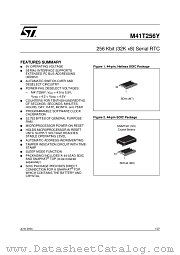 M41T256YMH7 datasheet pdf ST Microelectronics