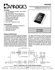 ARA2005 datasheet pdf Anadigics Inc